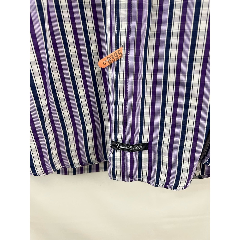 English Laundry Christopher Wicks Mens Shirt 100% Cotton Flip Cuff Sz 16 - Picture 4 of 7